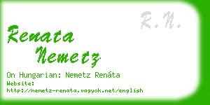 renata nemetz business card